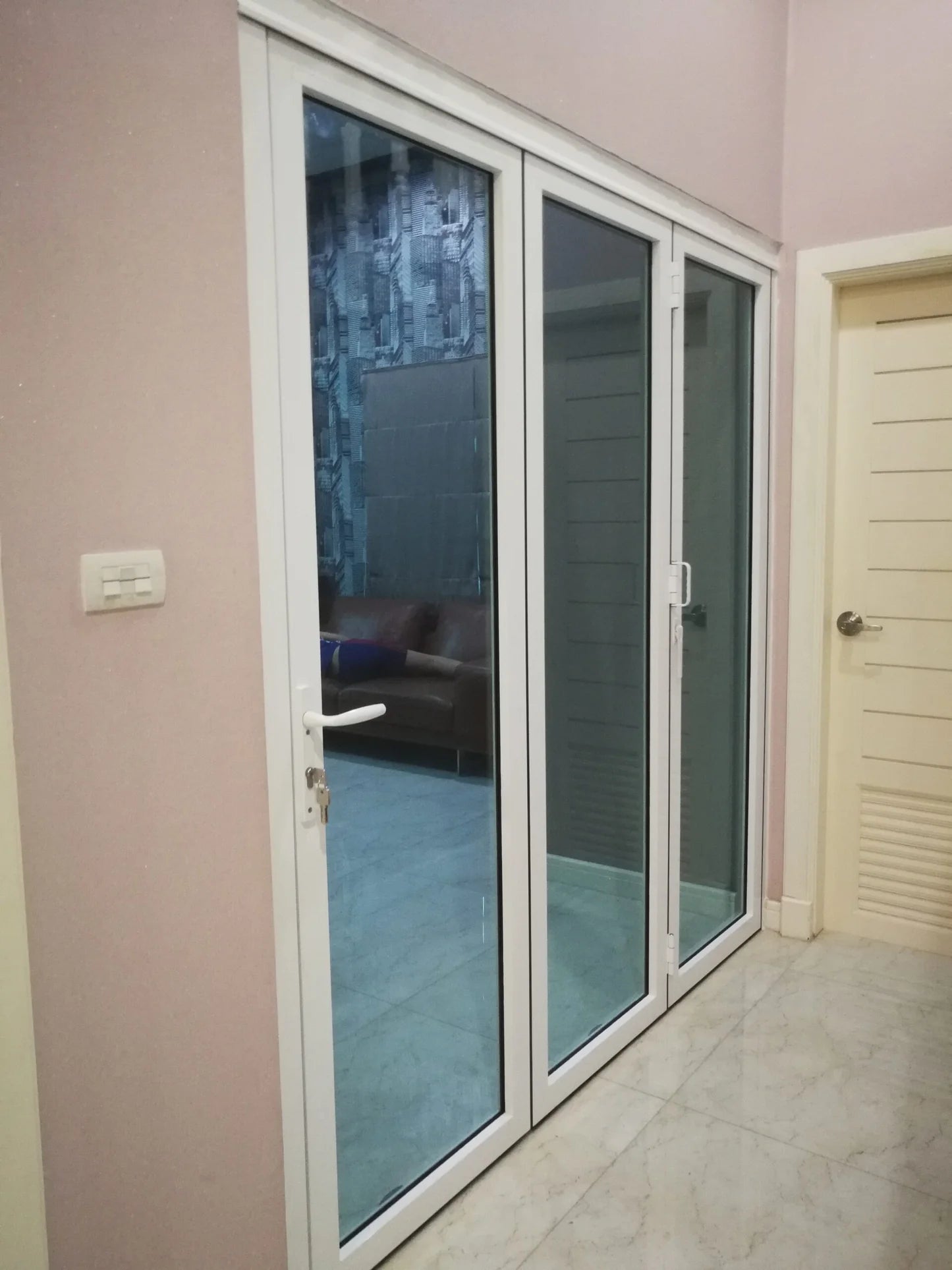 96″ x 80″ Custom Energy Efficient Aluminum Bifold Door