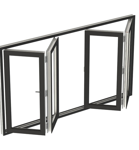 96x36 Custom Energy Efficient Aluminum Bifold Window