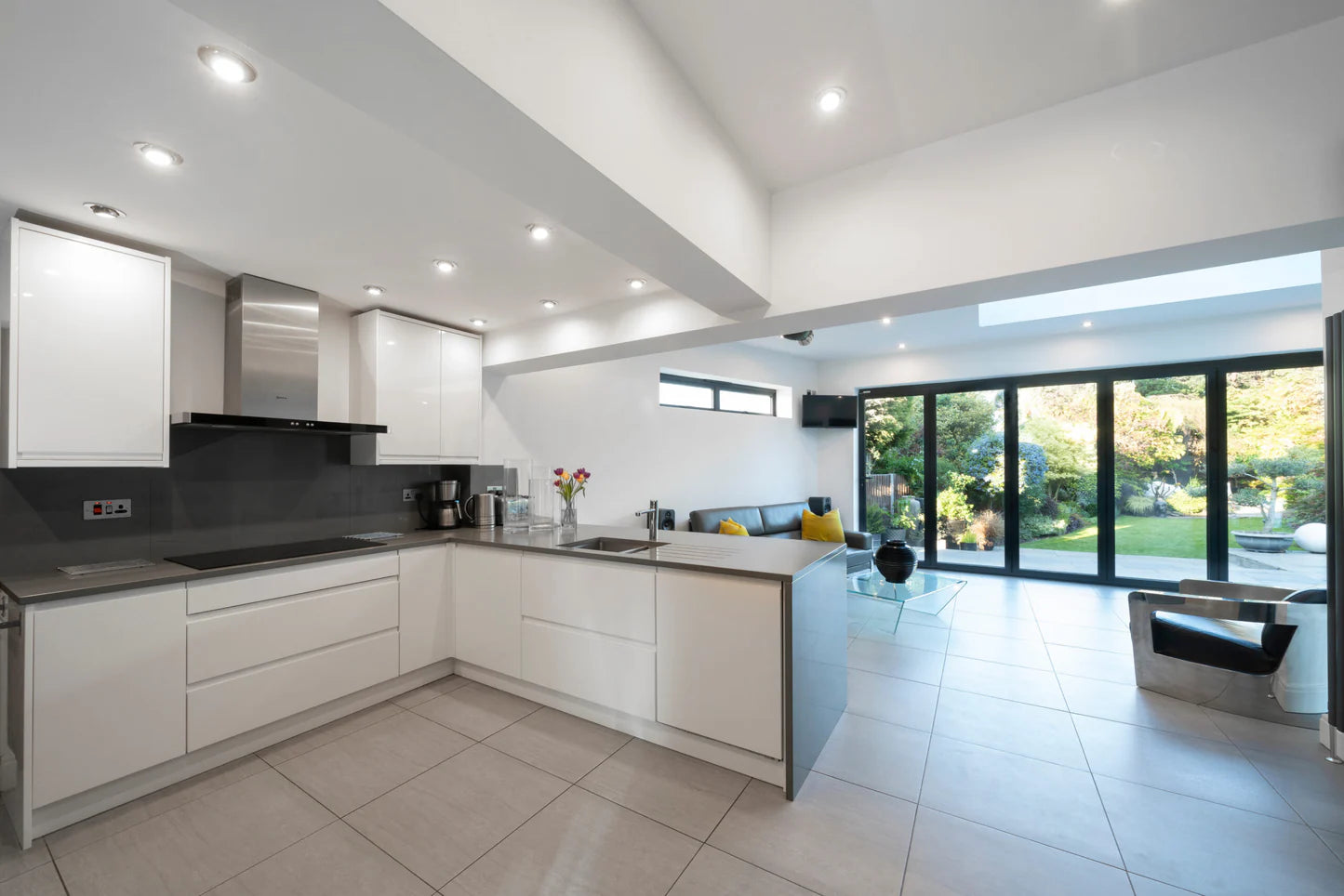 216"x96" Custom Energy Efficient Aluminum Bifold Door