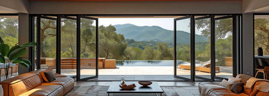 192"x96" Custom Energy Efficient Aluminum Bifold Door