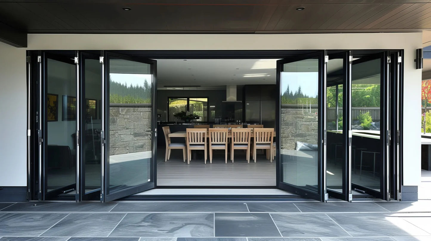 240" x 96" Custom Energy Efficient Aluminum Bifold Door