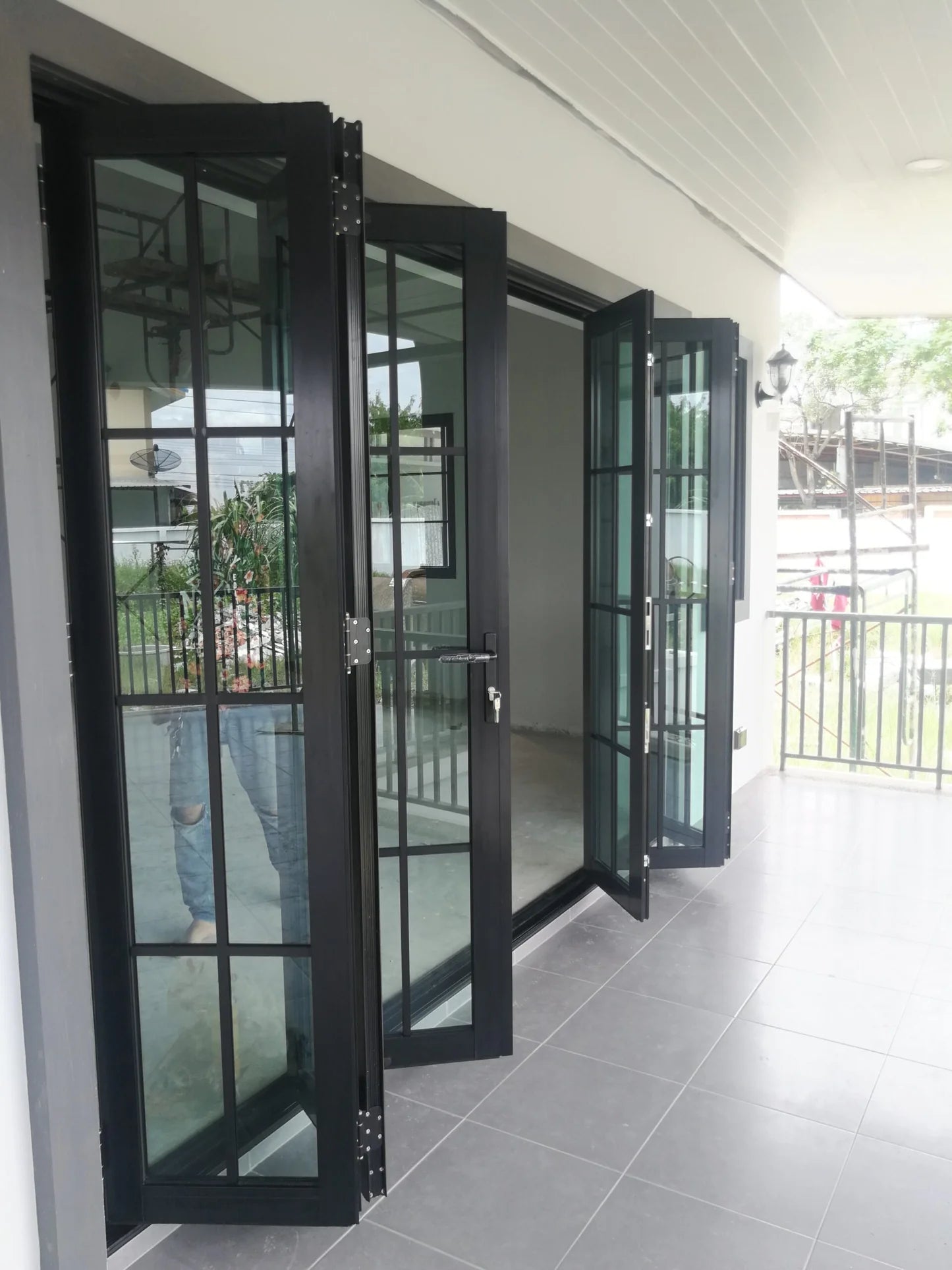 240" x 96" Custom Energy Efficient Aluminum Bifold Door