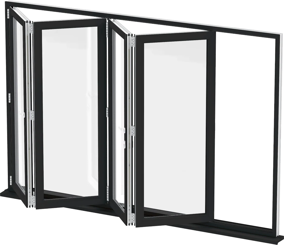 60"x60" Custom Energy-Efficient Aluminum Bifold Window