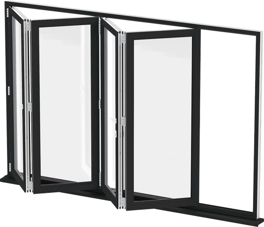 72x36 Custom Energy Efficient Aluminum Bifold Window